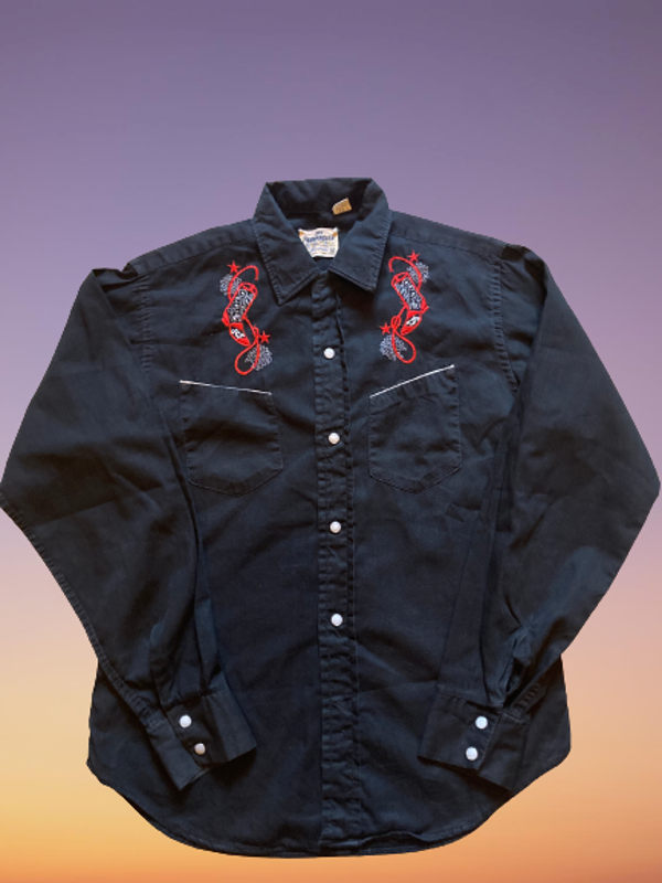 Vintage 70's Western Shirt 'The Panhandler' size S.