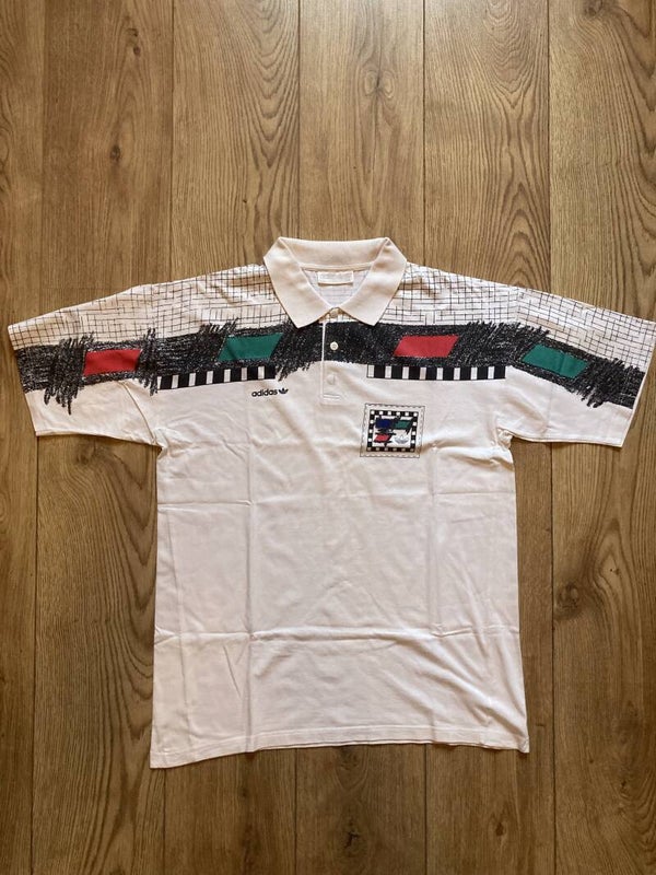 Vintage 80's Adidas Tennis polo Shirt size Xxl.(L)