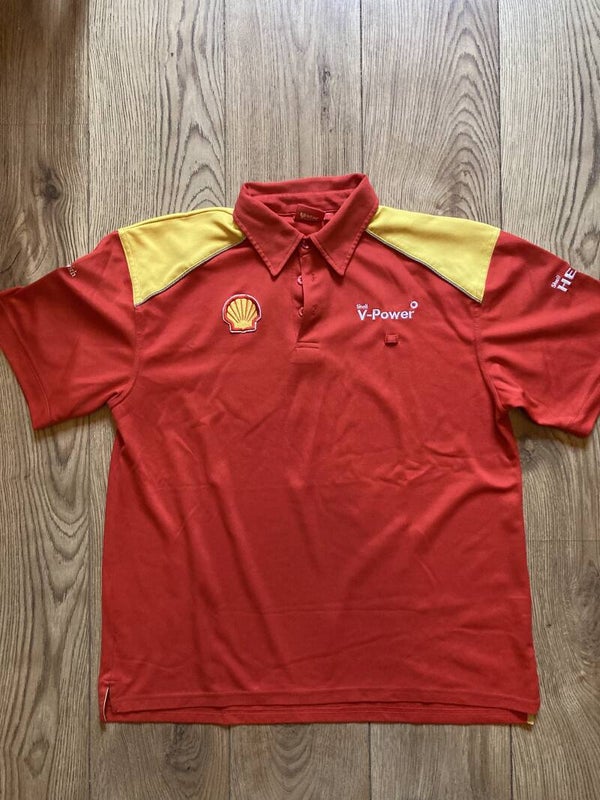 Shell V-Power red Polo shirt size L.