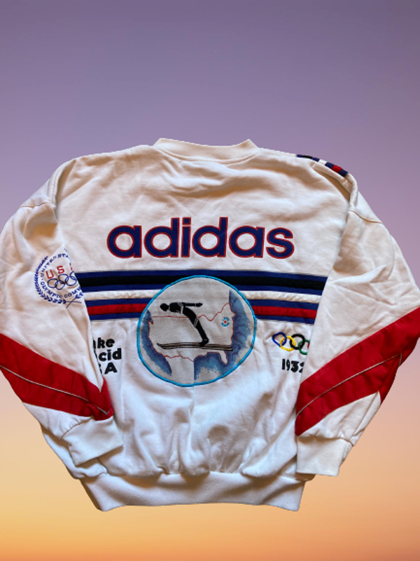 Vintage 80's Adidas Take Off Olympics Sweatshirt size 5.(XL)