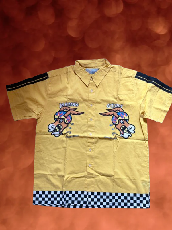 Mambo Smart Shirts Short Sleeve Shirt Size M.(L)