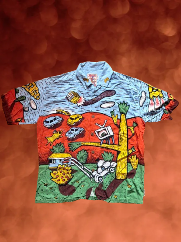 Vintage Mambo Loud Shirts "Reg Mombassa' Shirt Size M. (L)