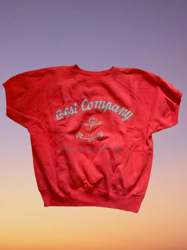 Vintage 80's Best Company 'Seafarer' Thick T-Shirt Size L.