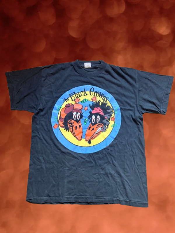 Vintage 90's Black Crowes 'High As The Moon '92 Tour' T-Shirt Size XL.