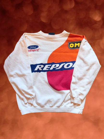 Vintage Repsol Motorsport Sweatshirt Size L.