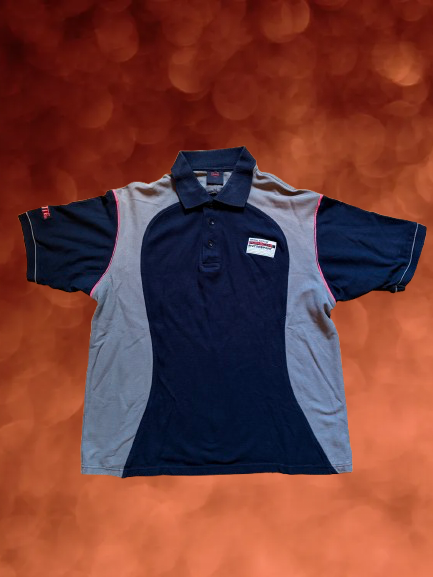 Vintage Henkel 'Porsche Motorsport' Racing Polo Size L.