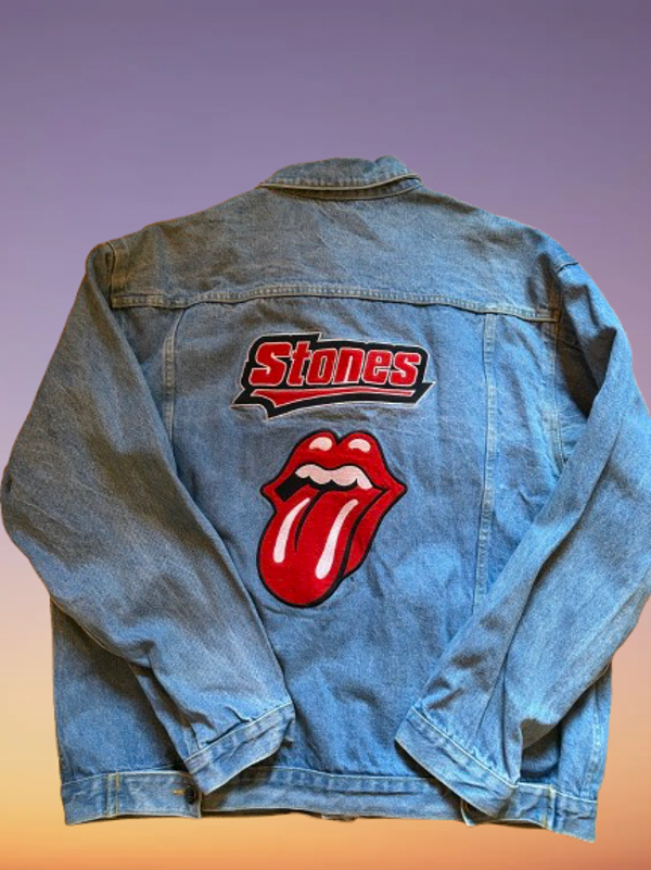 Vintage '97/98 Official Rolling Stones Denim Jacket Size M.(L)