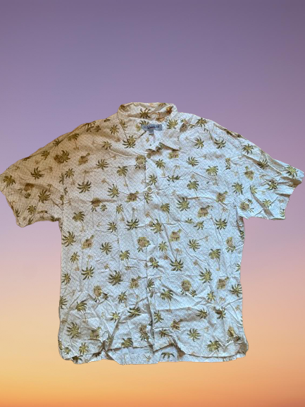 Vintage Quicksilver 'Silver Edition USA' Hawaii Shirt Size XL.