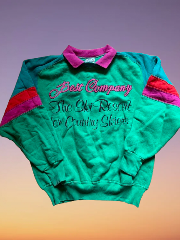 Vintage Best Company 'Ski' sweatshirt Size L.