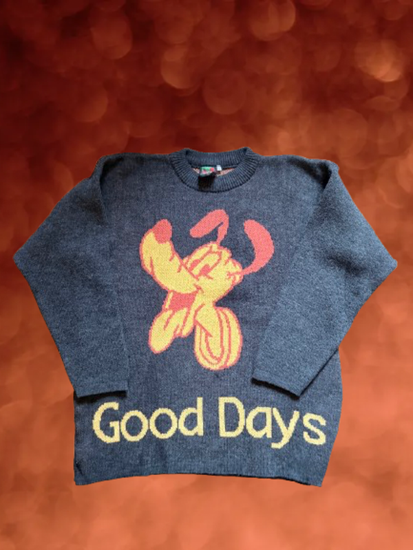 Vintage Disney Pluto 'Good Days,Bad Days' Pullover Size XL.