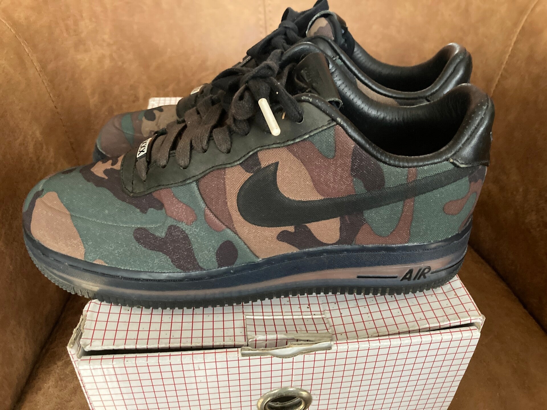 Nike Air Force 1 Low Max Air VT QS Camp Size UK8,EU42,5.