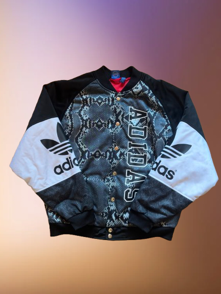 Adidas Snakeskin Bomber Jacket Size M.