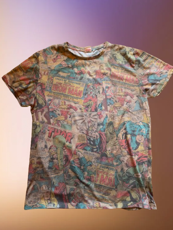 Vintage Marvel Comics 'Iron Man' T-Shirt Size L.(M)