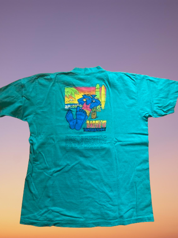 Vintage 90's Maui & Sons Surf T-Shirt Size L.