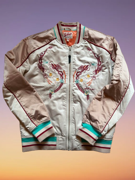 Schott NYC "Airborne" Sukajan (Souvenir) Bomberjacket Size L.(M)