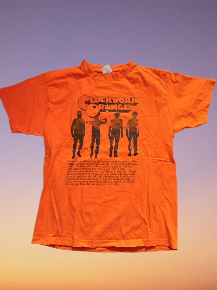 Vintage Clockwork Orange Movie T-Shirt Size L.(M)