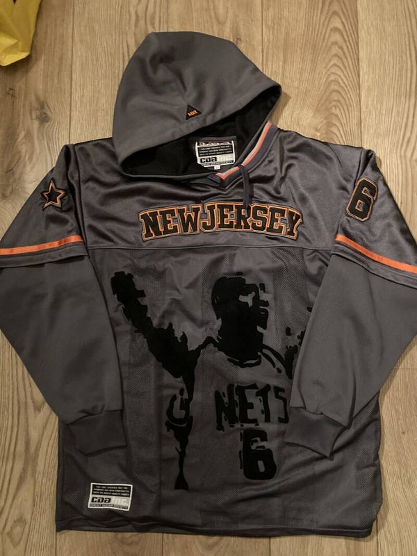 BLK1 Basketball Hoodie New Jersey Nets 6 ‘Kenyon Martin’ Size L.