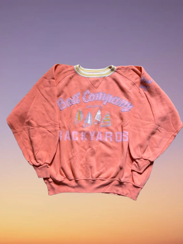 Vintage Best Company 'Backyards' Sweatshirt Size L.