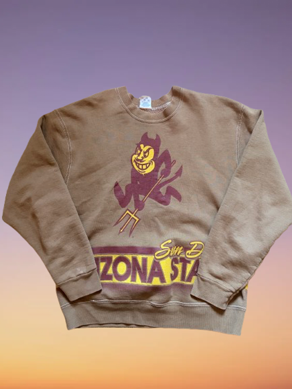 Vintage 90's Arizona State Sun Devils 'Salem' Sweatshirt Size L.