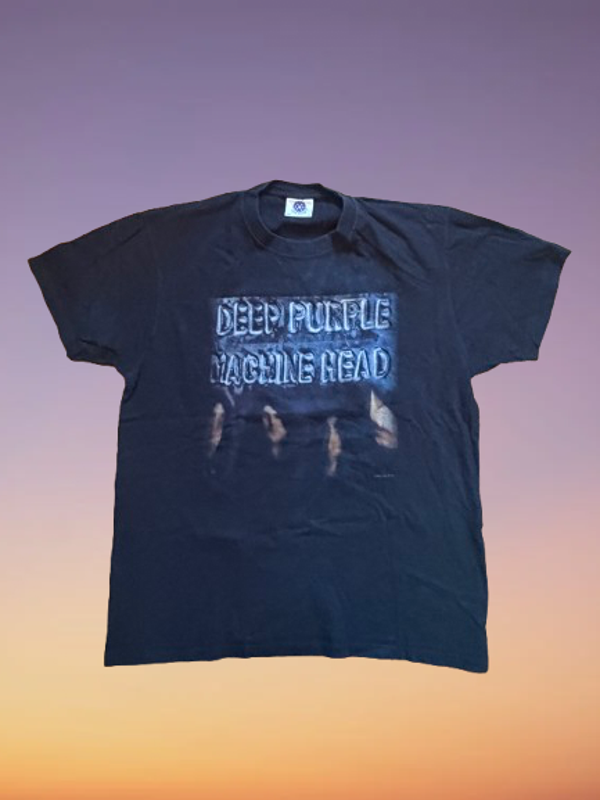 Vintage Deep Purple Machine head 'Smoke on the Water' T-Shirt Size M.
