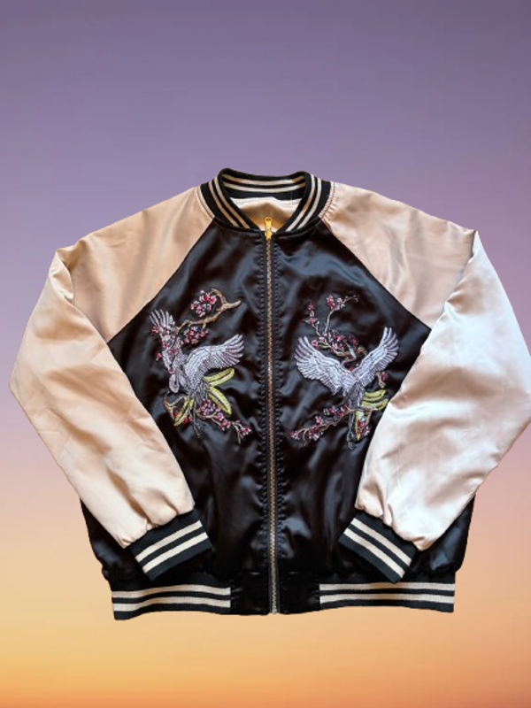 Reversible Sukajan Souvenir Bomber Jacket Size L.