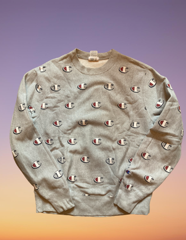 Vintage Champion all over logo Sweatshirt size L