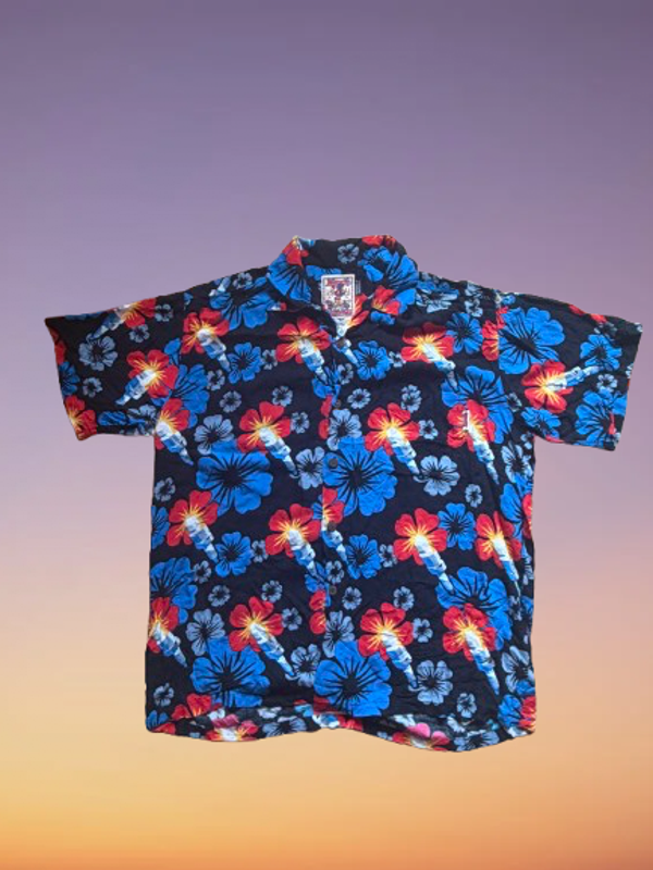 Vintage Mambo 'Spark Plug' Loudshirts shirt size L.