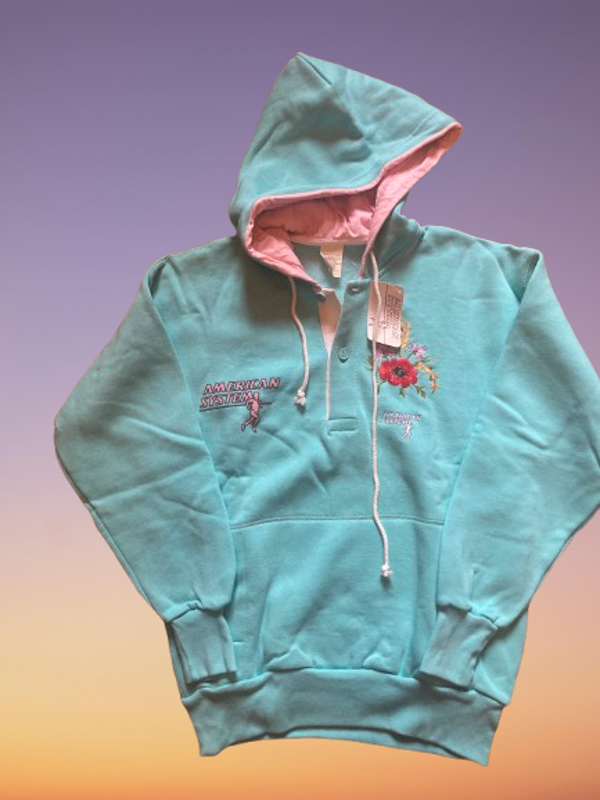 Vintage American System Hoodie Size S.