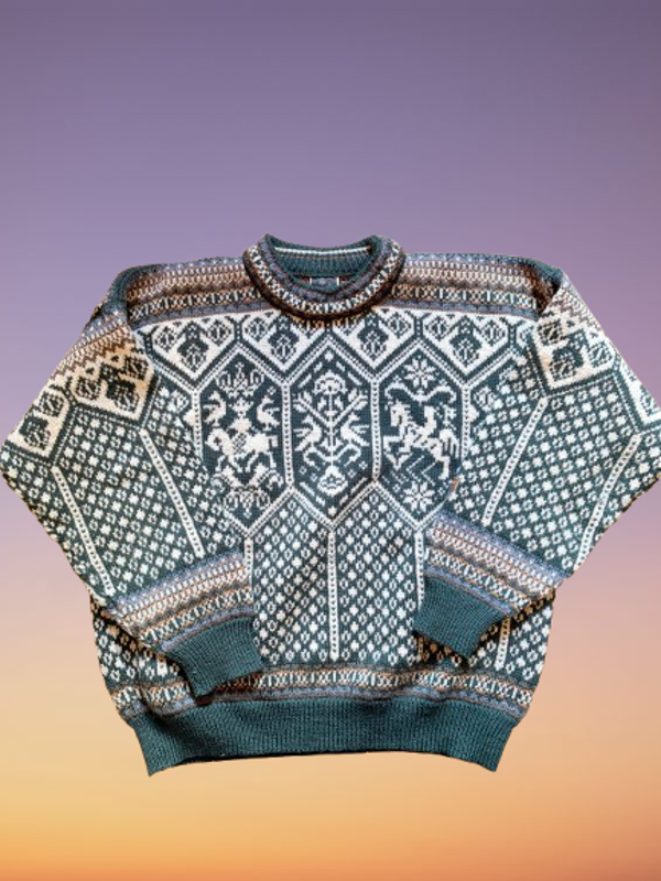Vintage Dale of Norway Wool Pullover Size XL.