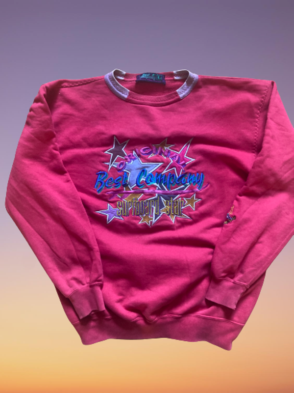 Vintage Best Company 'Surfboard Star' Sweatshirt size L.