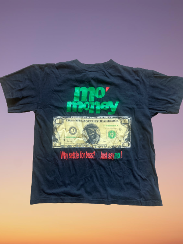 Vintage bootleg Mo' Money T-Shirt Size L.