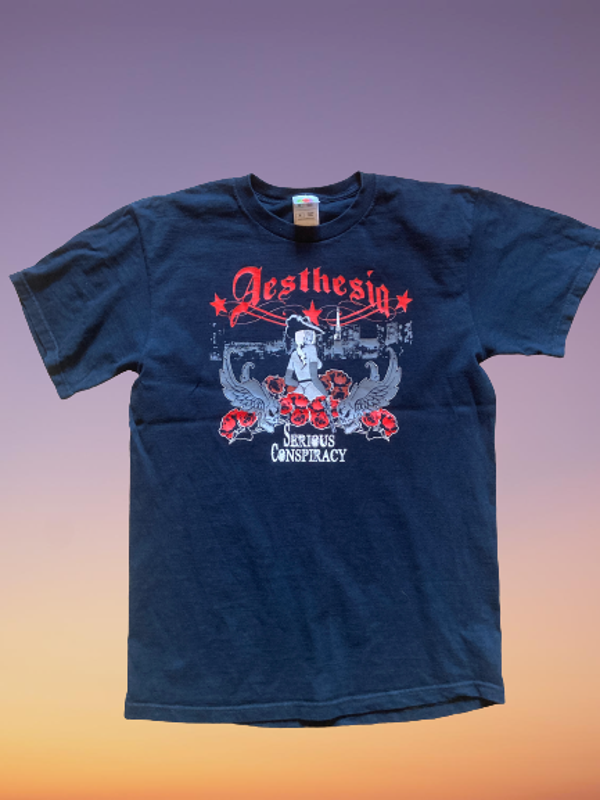 00's Aesthesia 'Serious Conspiracy' T-shirt size M.