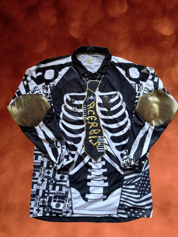 Acerbis Skeleton Motor Racing Jersey Size XL.