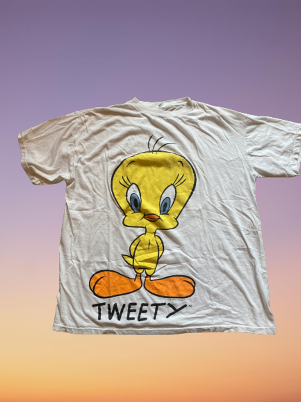 Vintage 1988 Warner Bros 'Tweety' T-Shirt Size XL.