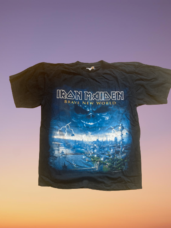 00's Iron Maiden 'Brave New World' T-shirt Size L.