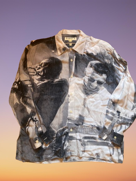 Vintage Tipo's 'Jazz' Button Up Shirt Size M.(L)