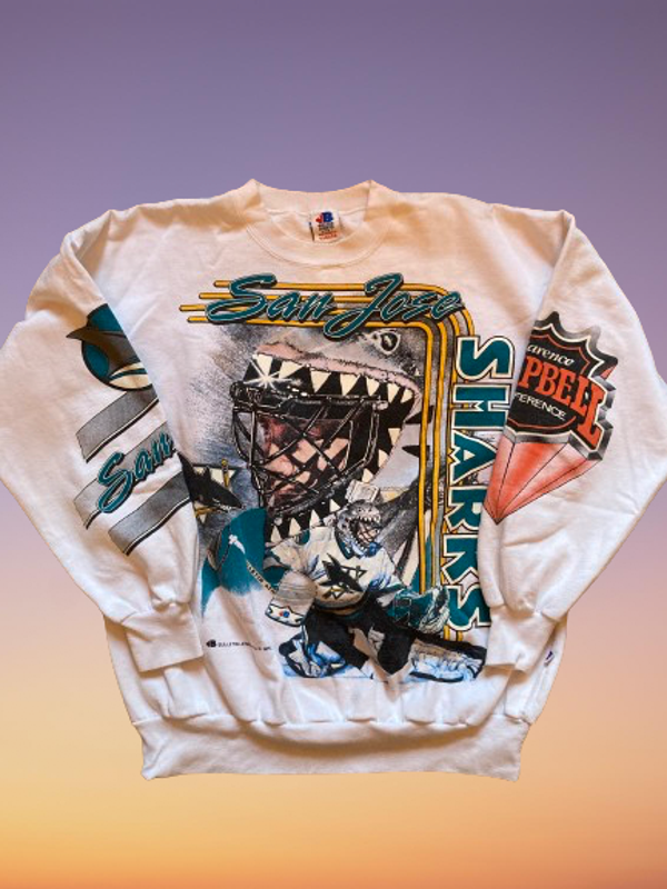 Vintage 1992 San Jose Sharks 'Bulletin Athletic' Sweatshirt size 1.(L)