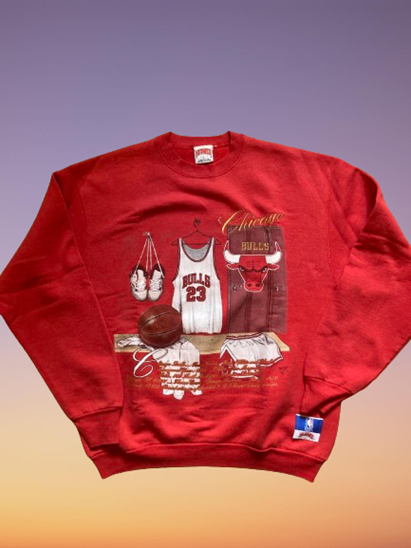 Vintage 90's Chicago Bulls 'Nutmeg' Sweatshirt Size XL.