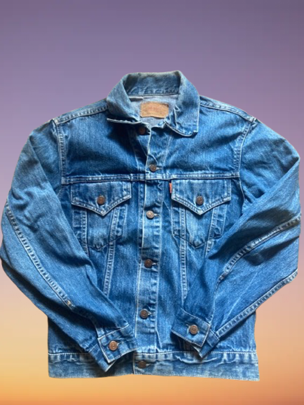 Vintage 70's Levi's Trucker Orange Tab Size 36.(S)