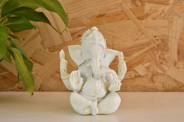 Ganesha beeld wit