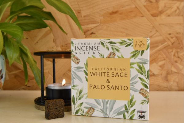 Aromafume wierookblokjes witte salie & palo santo