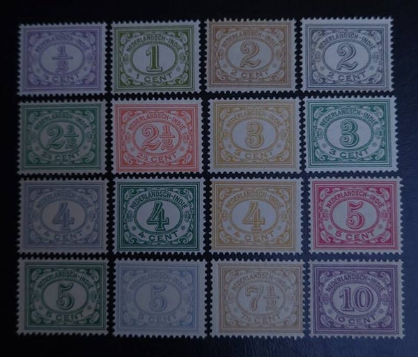 NED. INDIE NVPH 99-114 POSTFRIS
