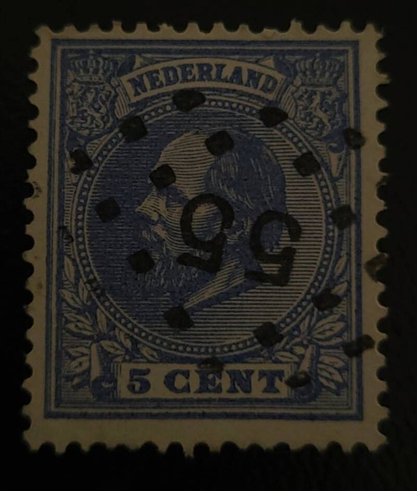 NVPH 19 PUNTSTEMPEL 55(HELMOND)