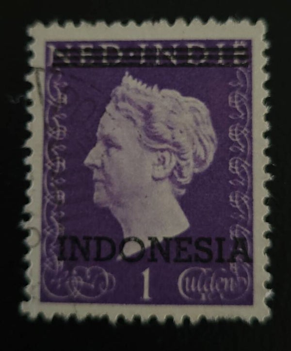 NED. INDIE NVPH 371 GESTEMPELD