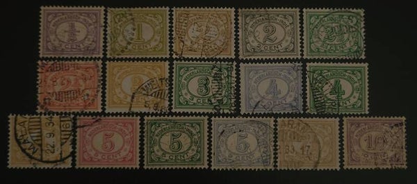 NED. INDIE NVPH 99-114 GESTEMPELD
