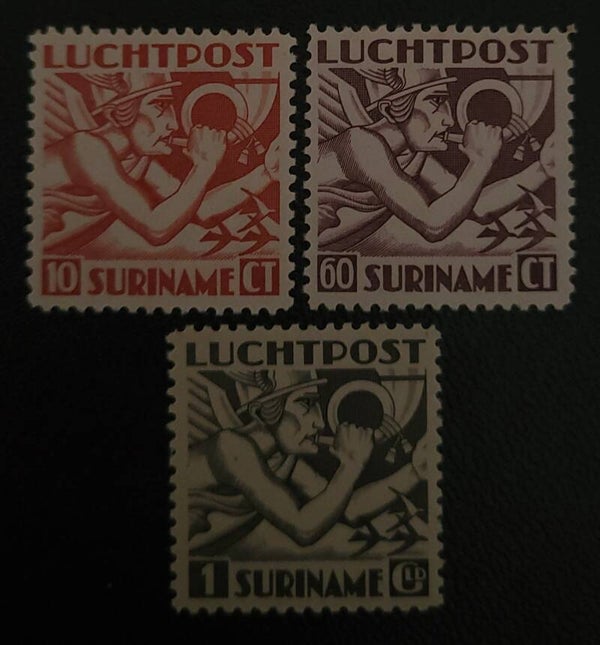 SURINAME LUCHTPOST 20-22 POSTFRIS