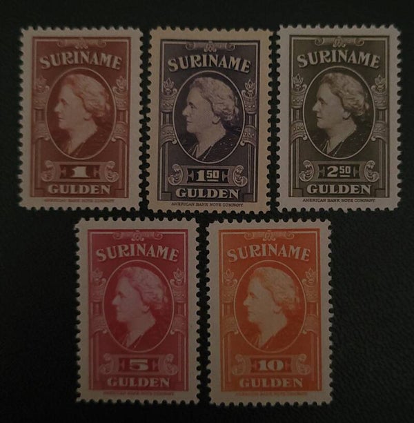 SURINAME NVPH 239-243 ONGESTEMPELD/POSTFRIS
