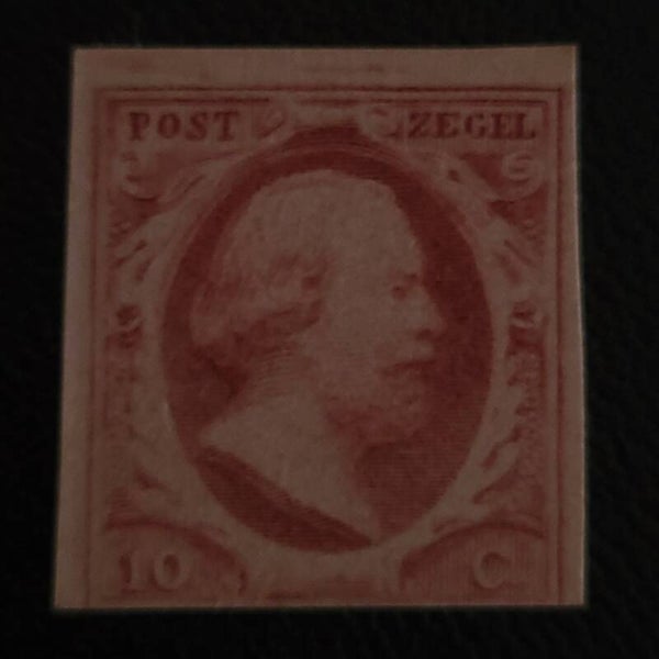 NVPH 2P ONGESTEMPELD POSITIE 37 + ATTEST