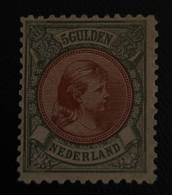 NVPH 48C ONGESTEMPELD MET ATTEST