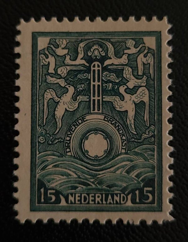 BRANDKAST 1 POSTFRIS + ATTEST